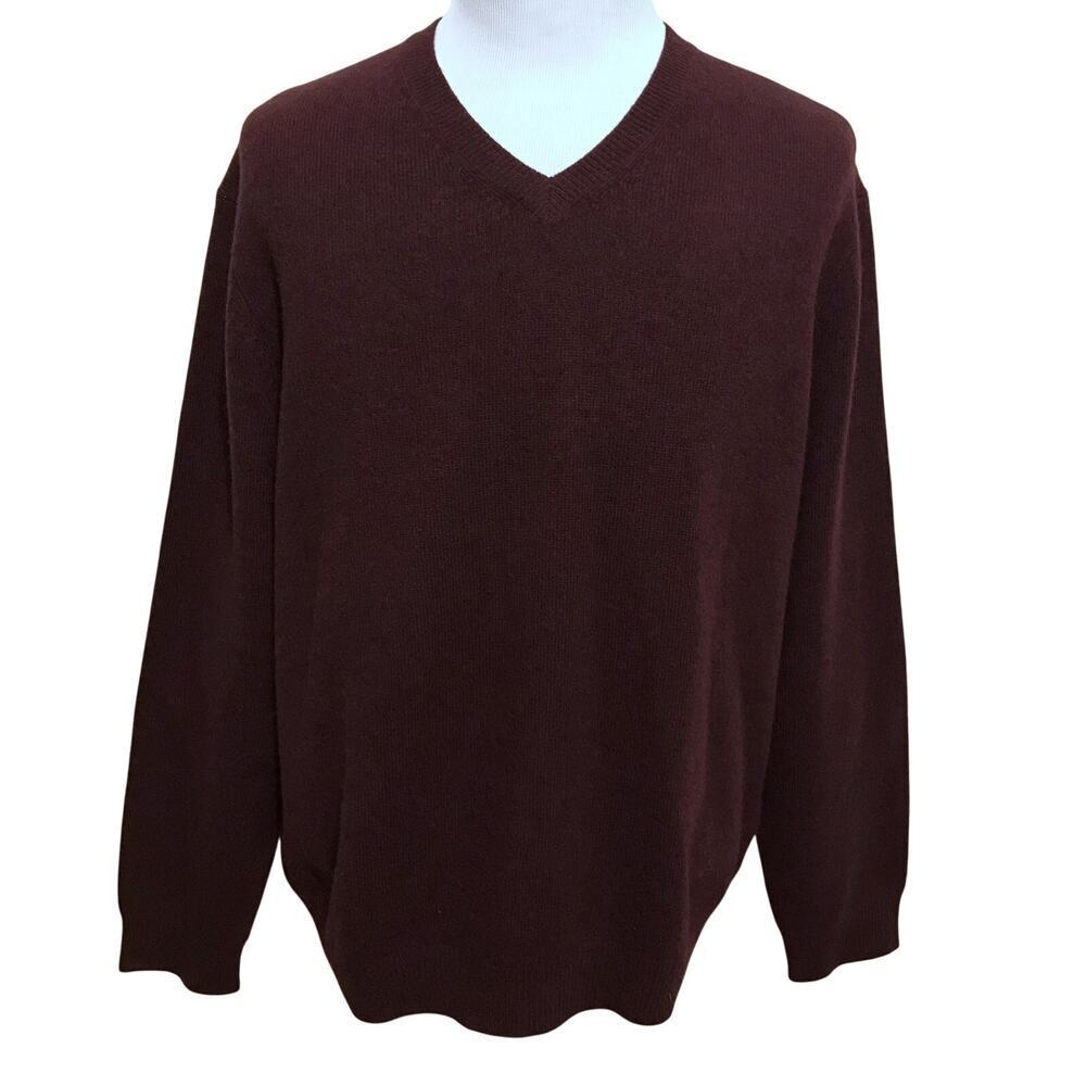 Club Room NWT Lambs Wool V-Neck Sweater Men XL
